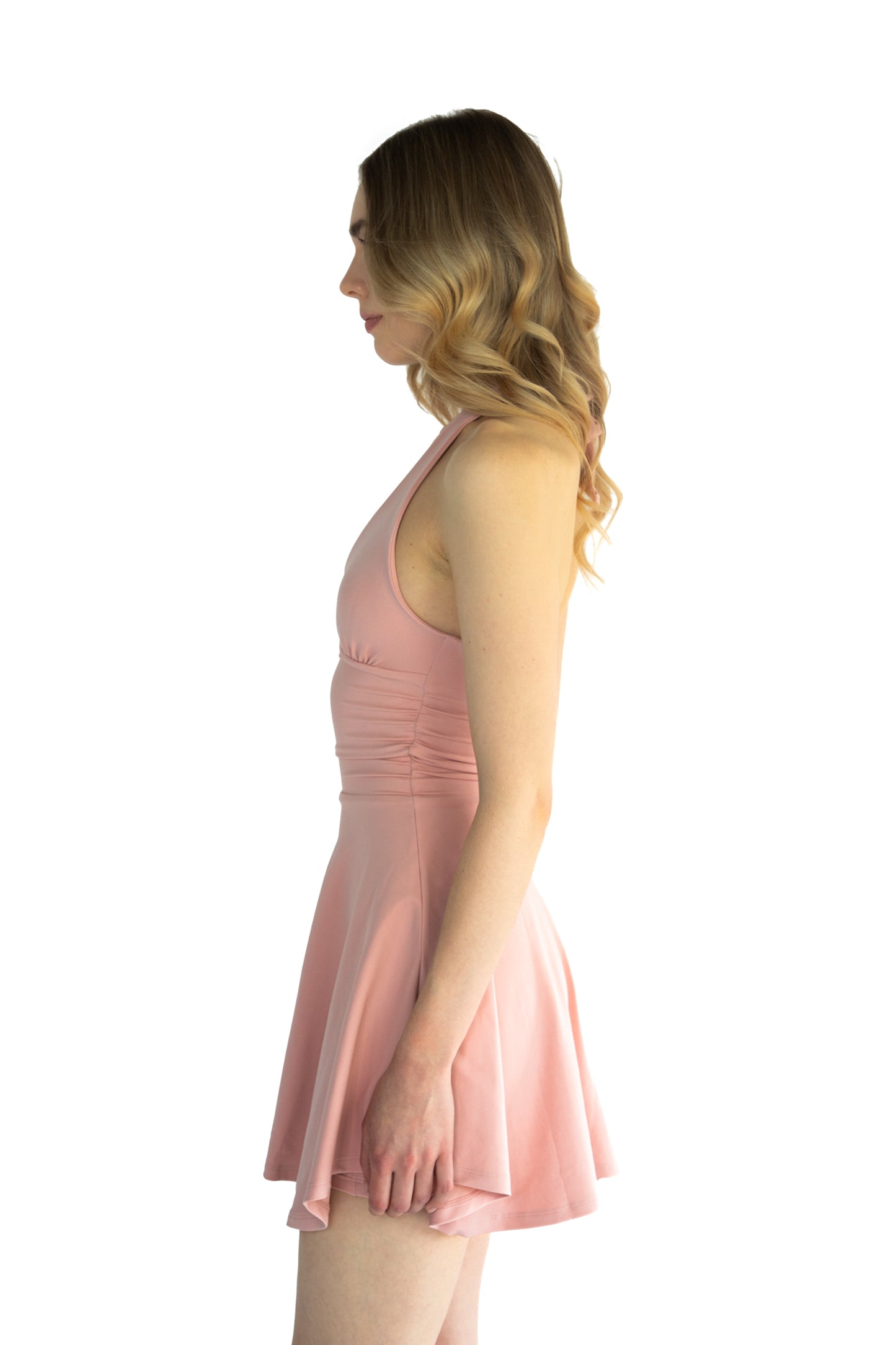 Layered Softness Dress - Rosa