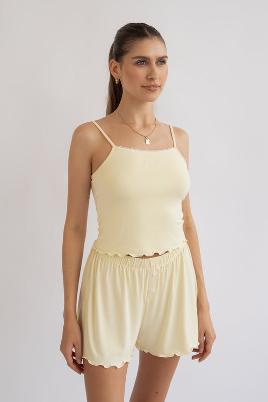 Soft Dreams Pyjama Set - Butter Yellow