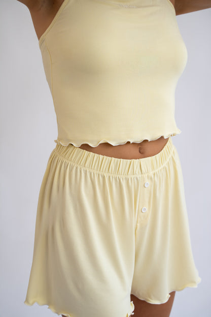 Soft Dreams Pyjama Set - Butter Yellow