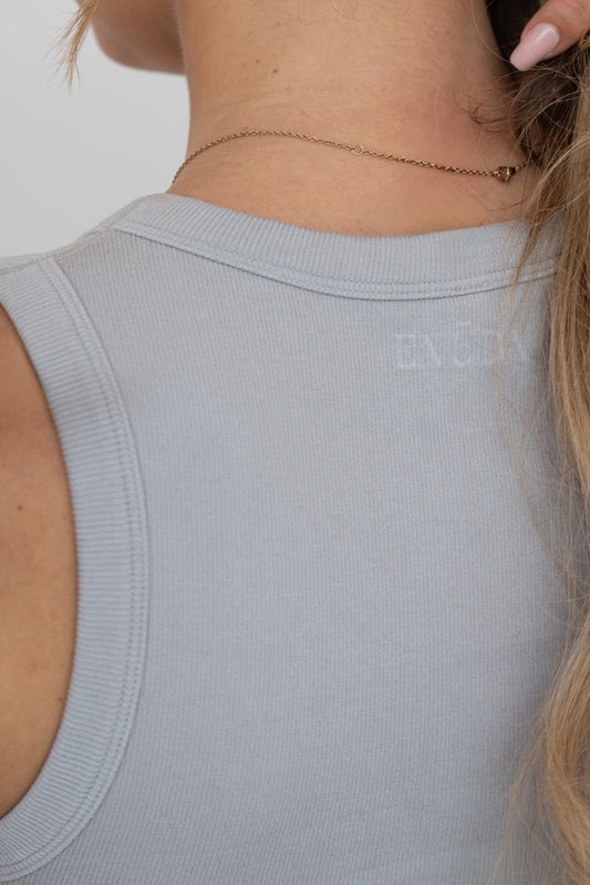 Ripped Essential Top - Hellgrau