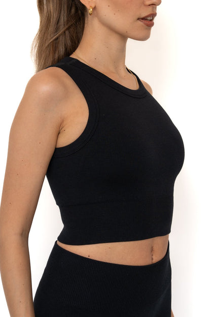 Ripped Essential Top - Schwarz