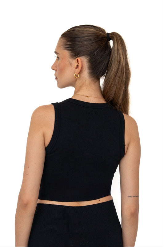 Ripped Essential Top - Schwarz