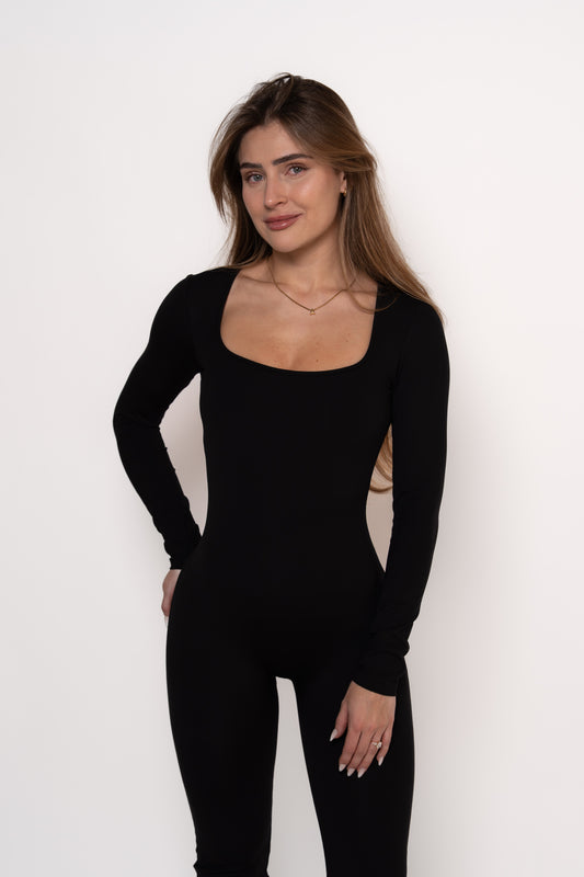 Hourglass Jumpsuit - Schwarz