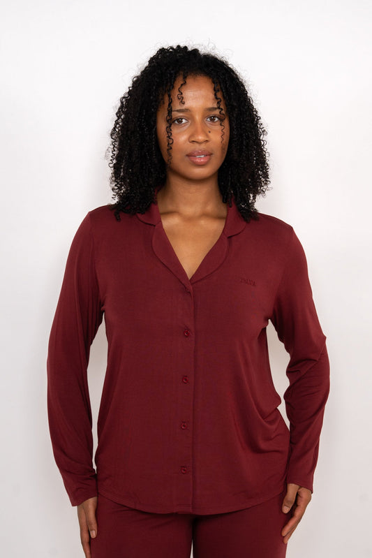 Soft Heaven Shirt - Weinrot