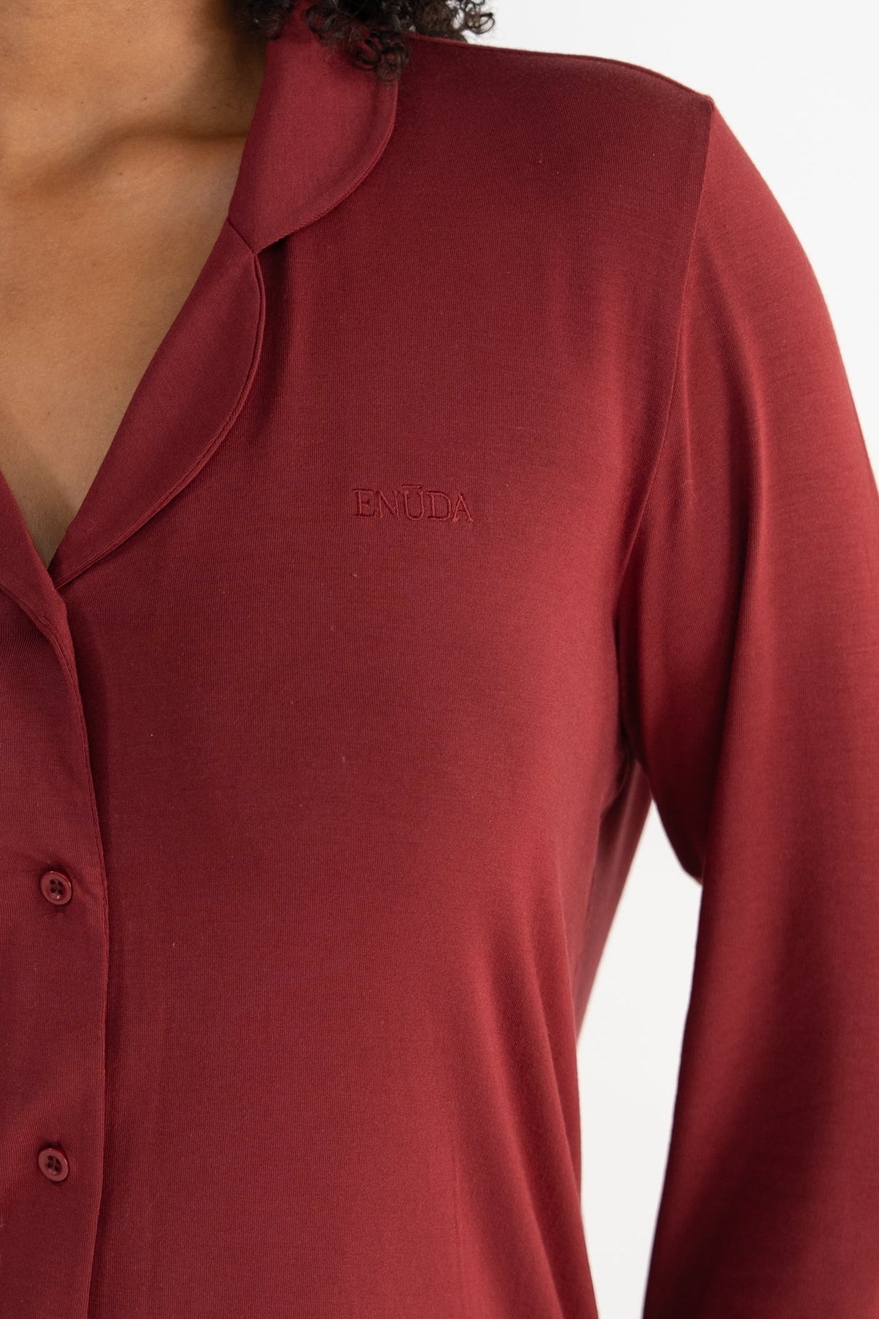 Soft Heaven Shirt - Weinrot