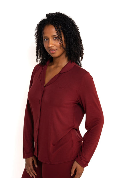 Soft Heaven Shirt - Weinrot