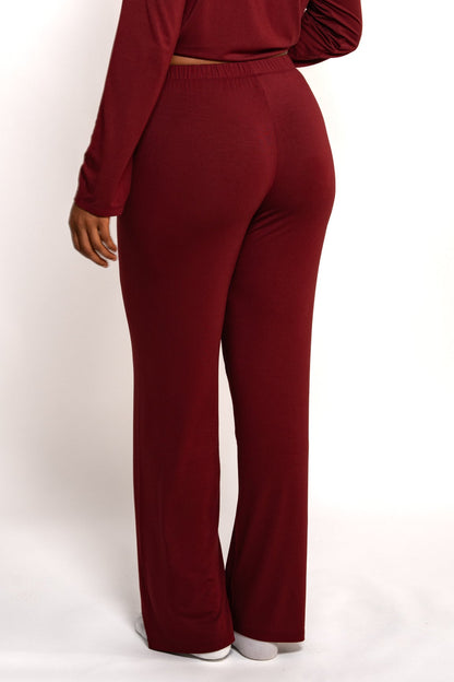 Soft Heaven Pants - Weinrot