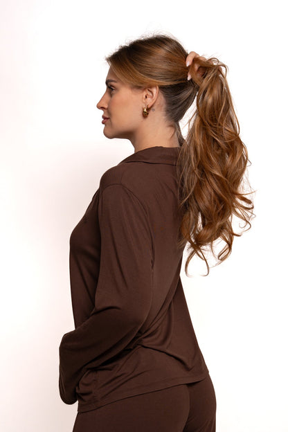 Soft Heaven Shirt - Schokobraun