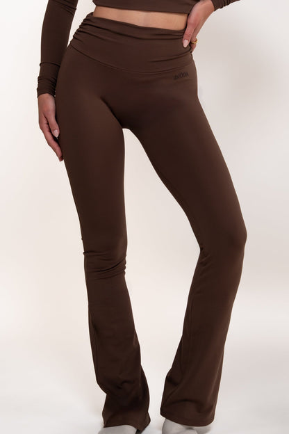 Gathered Essential Pants ohne Scrunch - Braun