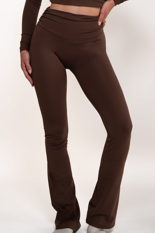 Gathered Essential Pants ohne Scrunch - Braun