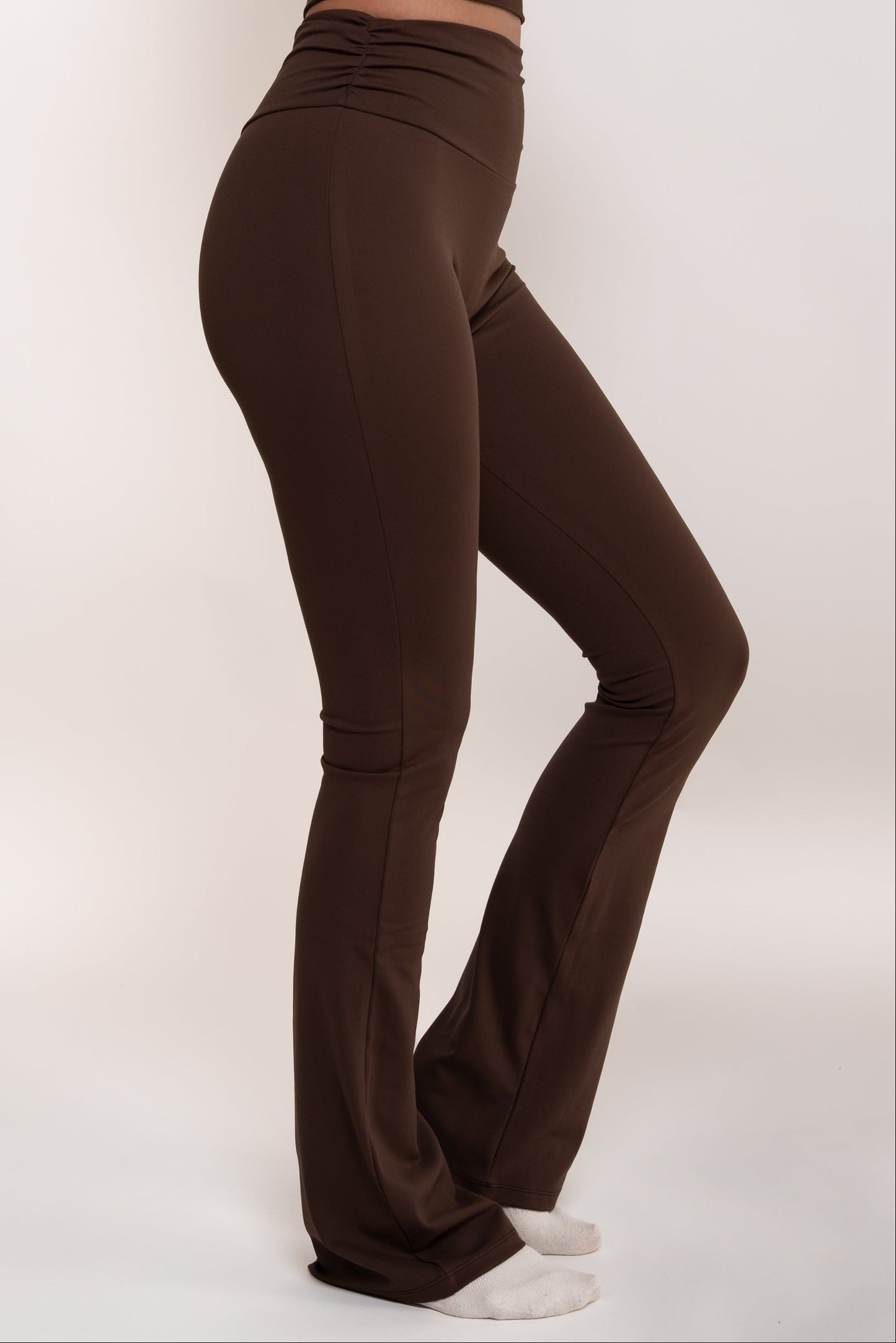 Gathered Essential Pants ohne Scrunch - Braun