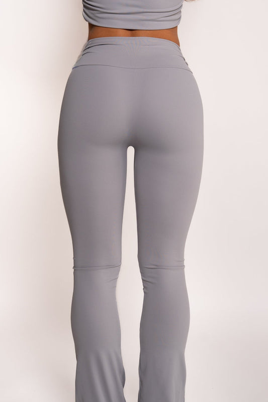 Gathered Essential Pants ohne Scrunch - Grau