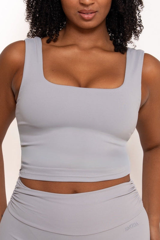 Gathered Essential Top - Grau