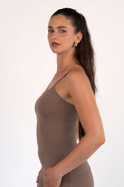 Bare Skin Top - Mokka