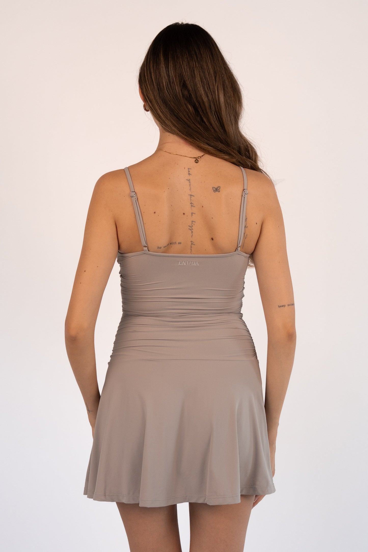 Bare Skin Mini Dress - Stone