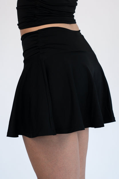 Layered Softness Skort - Schwarz