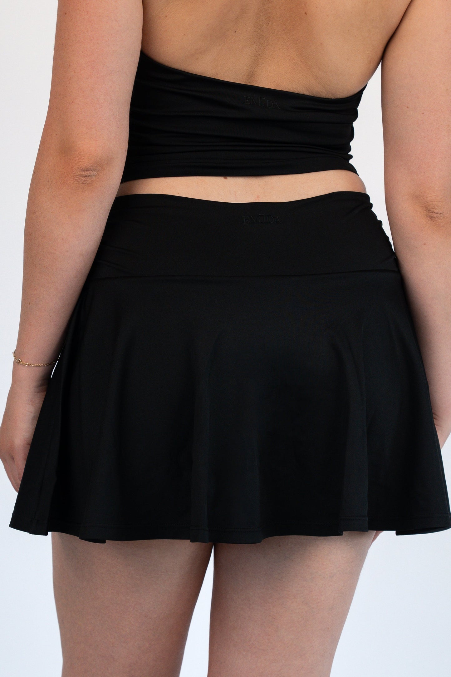 Layered Softness Skort - Schwarz