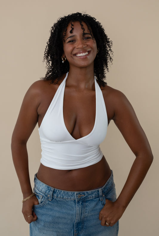 Layered Softness Top - Weiss