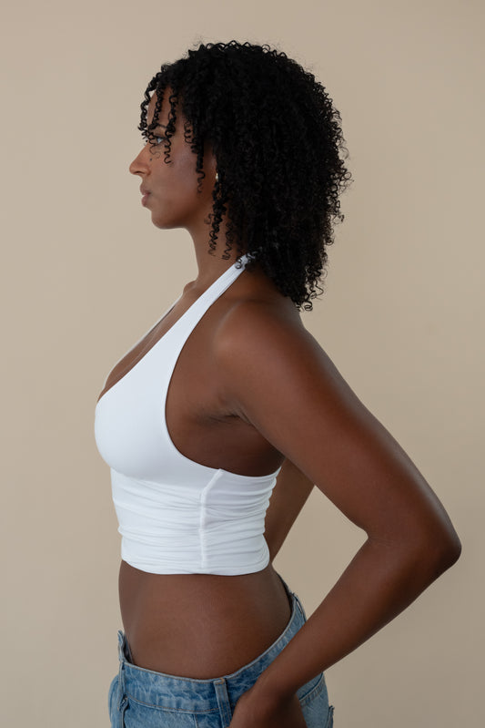 Layered Softness Top - Weiss