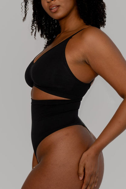 Defined Shape Bralette - Schwarz