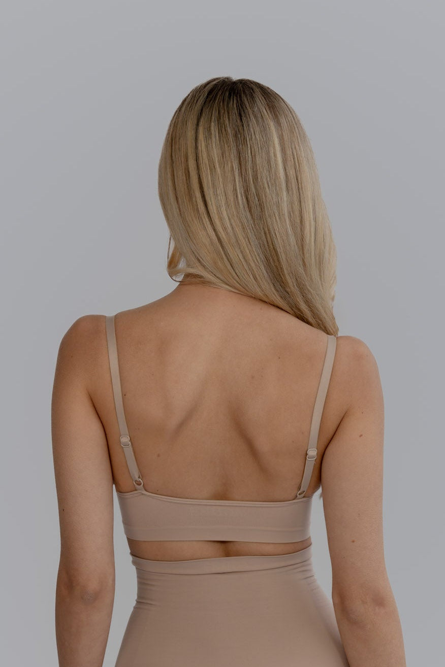 Defined Shape Bralette - Nude