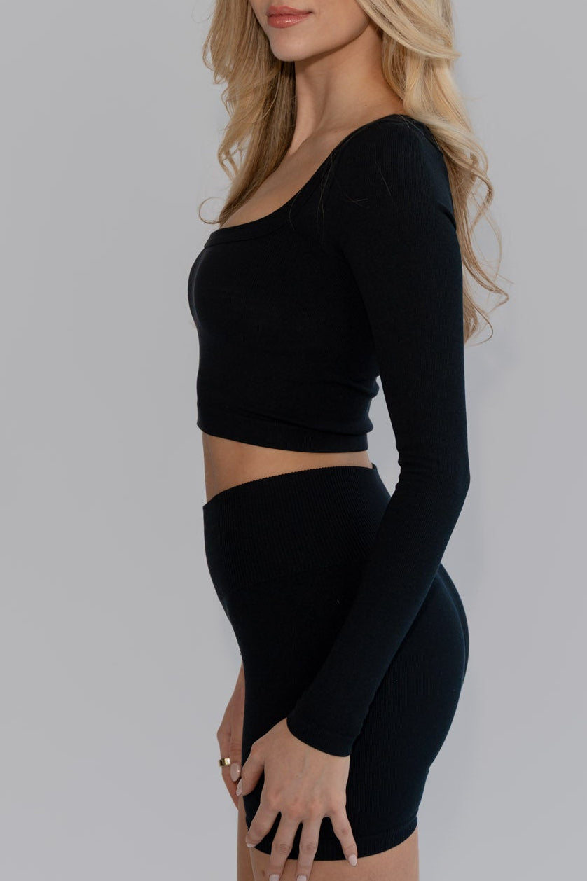 Ripped Essential Longsleeve - Schwarz