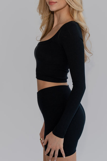 Ripped Essential Longsleeve - Schwarz