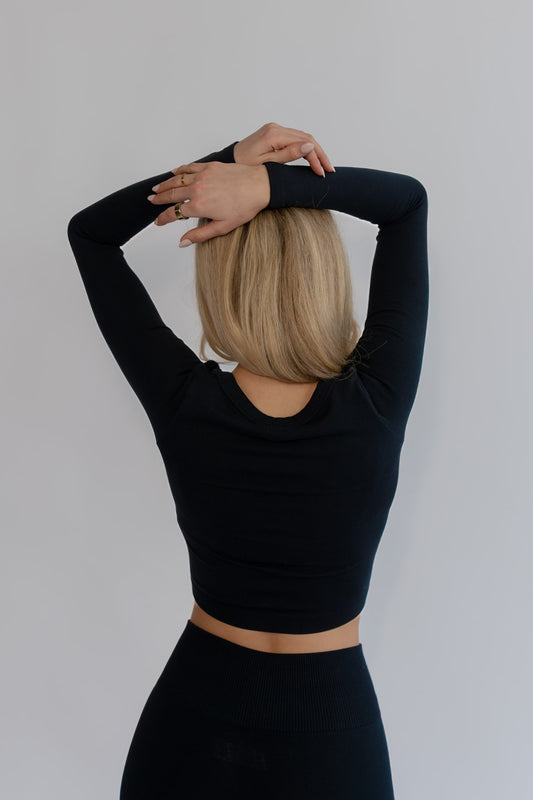 Ripped Essential Longsleeve - Schwarz