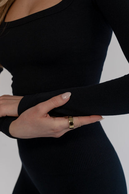 Ripped Essential Longsleeve - Schwarz