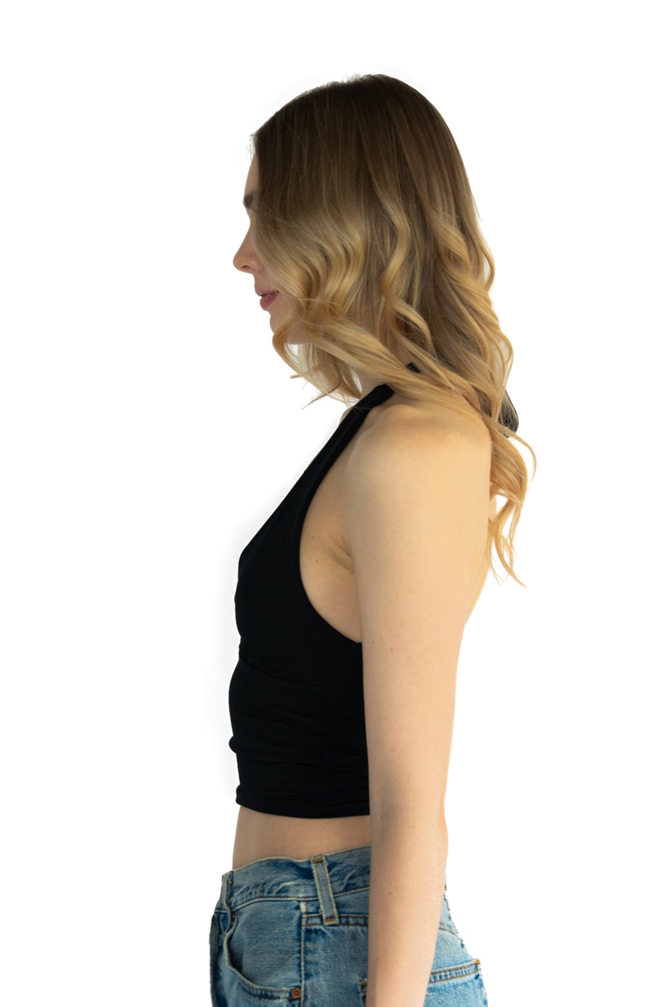 Layered Softness Top - Schwarz