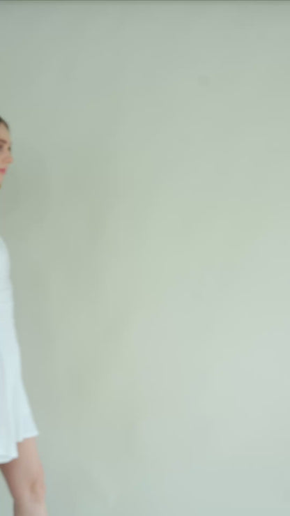 Layered Softness Dress - Weiss